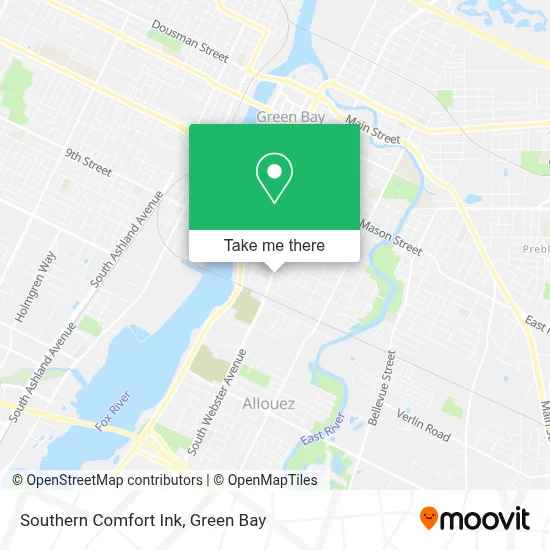 Southern Comfort Ink map