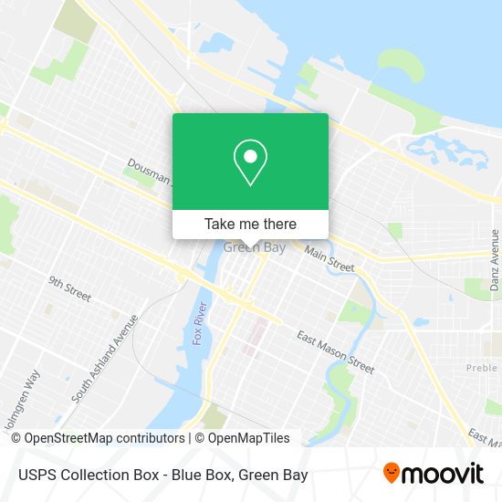 USPS Collection Box - Blue Box map