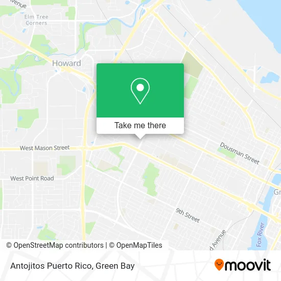 Antojitos Puerto Rico map