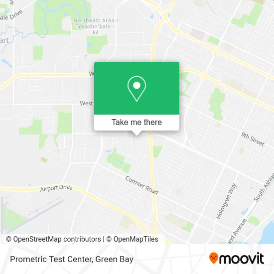 Prometric Test Center map
