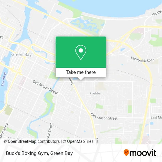 Buck's Boxing Gym map