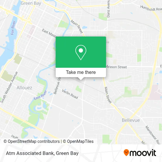 Atm Associated Bank map