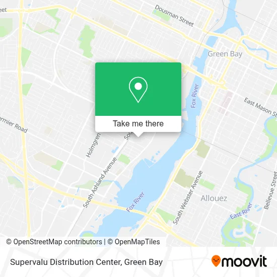 Supervalu Distribution Center map