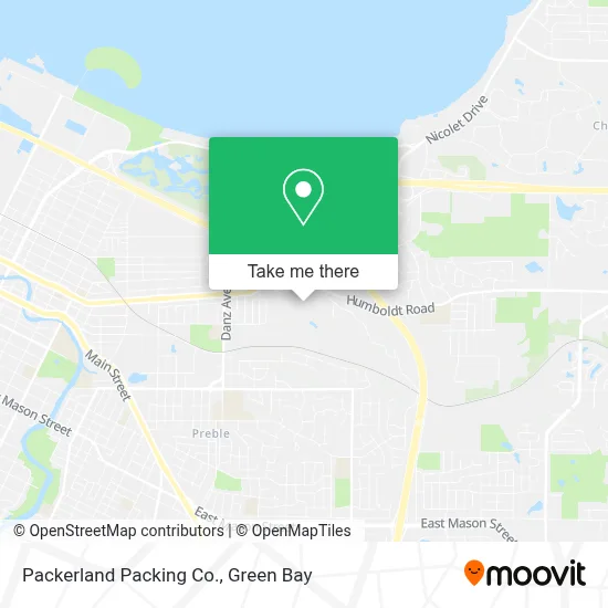 Packerland Packing Co. map