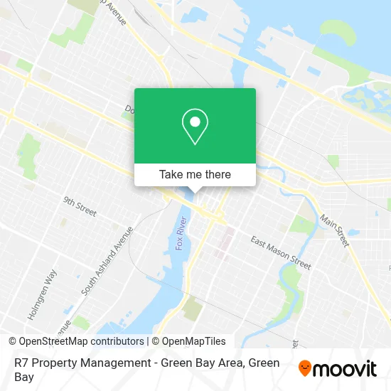 R7 Property Management - Green Bay Area map