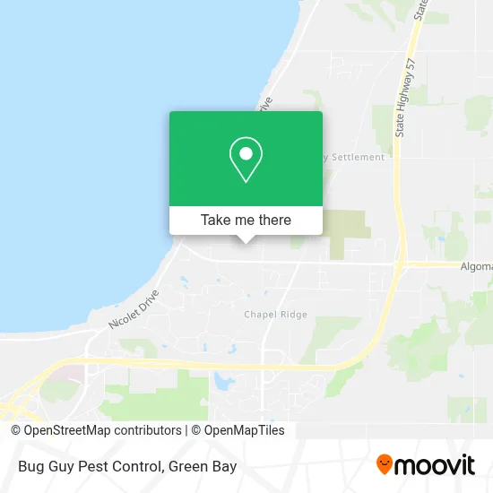 Bug Guy Pest Control map