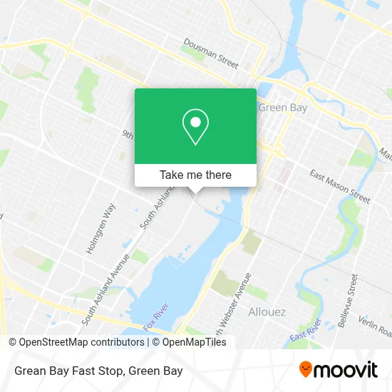 Grean Bay Fast Stop map