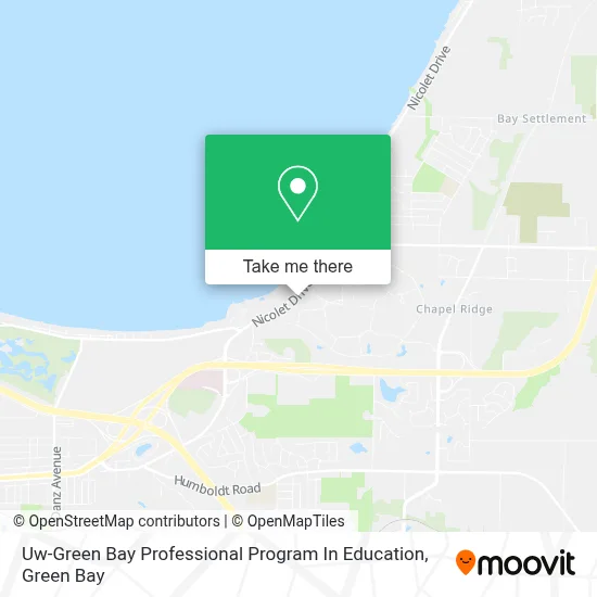Uw-Green Bay Professional Program In Education map
