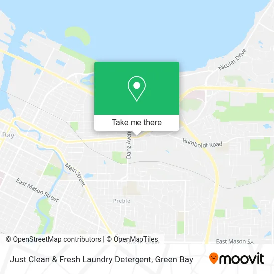 Just Clean & Fresh Laundry Detergent map