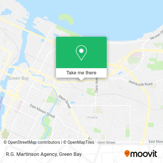 R.G. Martinson Agency map