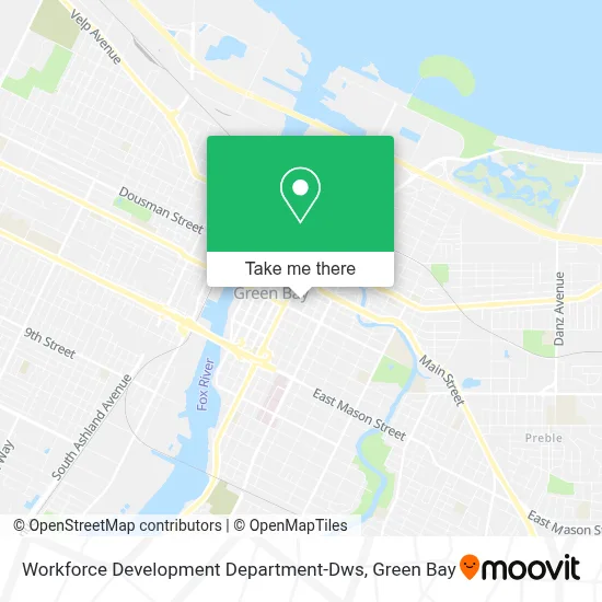 Workforce Development Department-Dws map