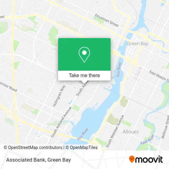 Associated Bank map