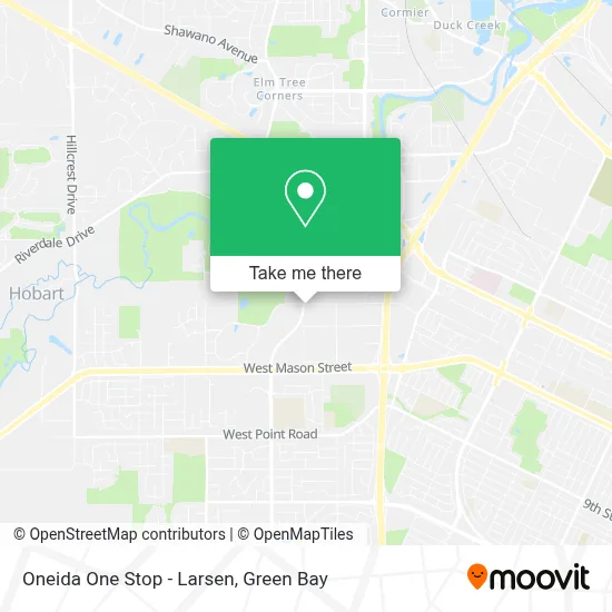 Oneida One Stop - Larsen map