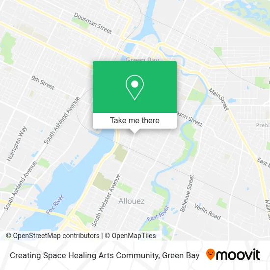 Creating Space Healing Arts Community map