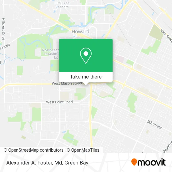 Alexander A. Foster, Md map
