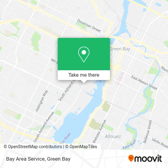 Bay Area Service map