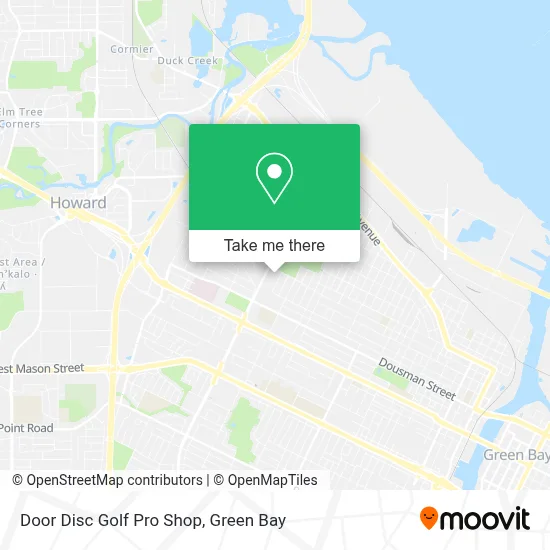 Door Disc Golf Pro Shop map