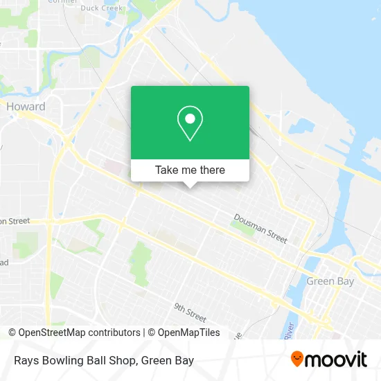 Rays Bowling Ball Shop map