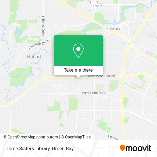 Three Sisters Library map