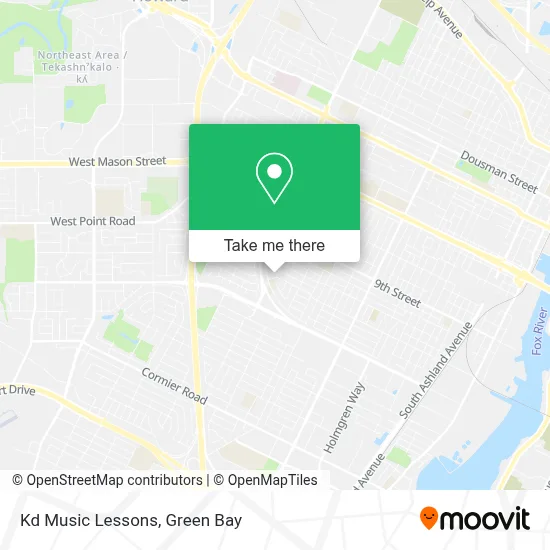 Kd Music Lessons map