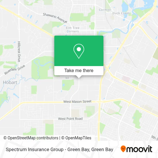 Spectrum Insurance Group - Green Bay map