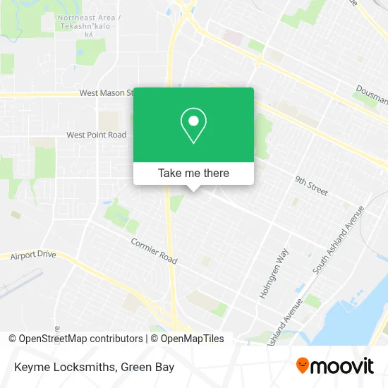 Keyme Locksmiths map