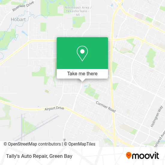 Tally's Auto Repair map