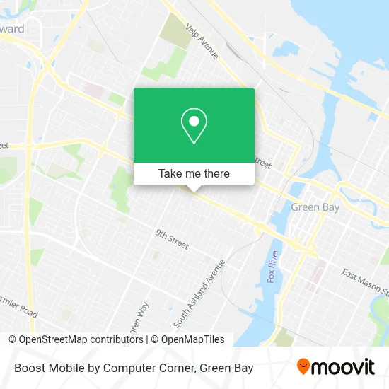 Boost Mobile by Computer Corner map