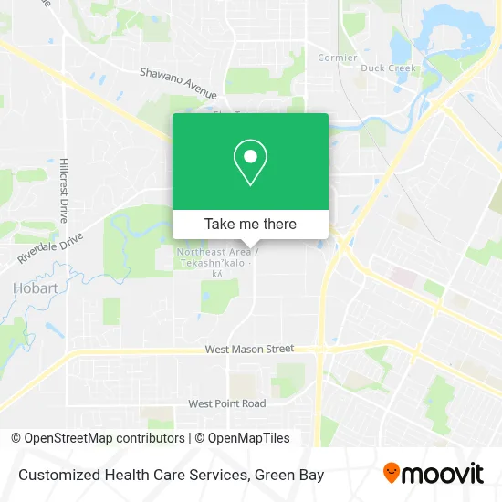 Customized Health Care Services map