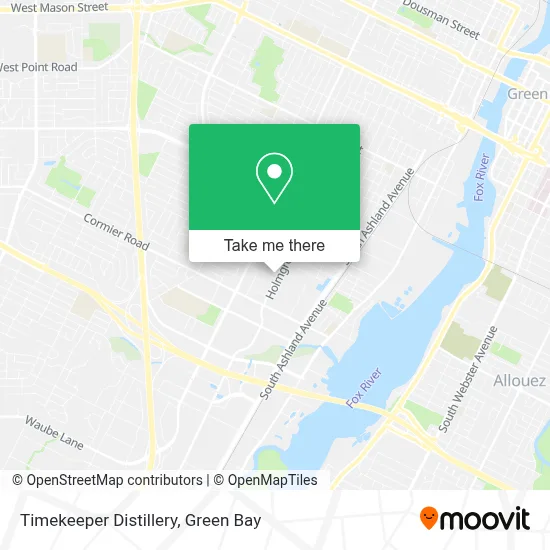 Timekeeper Distillery map