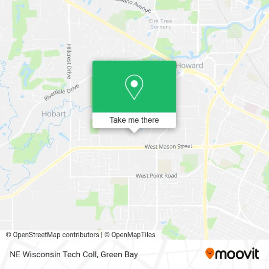 NE Wisconsin Tech Coll map