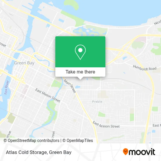 Atlas Cold Storage map