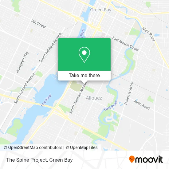 The Spine Project map