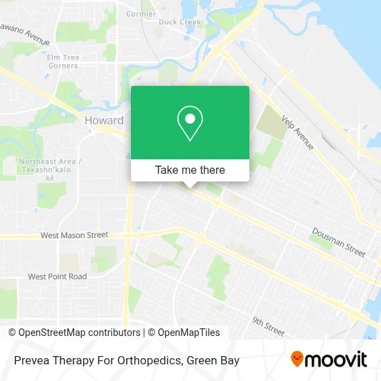 Prevea Therapy For Orthopedics map