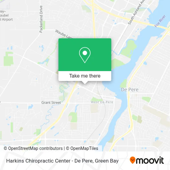 Harkins Chiropractic Center - De Pere map