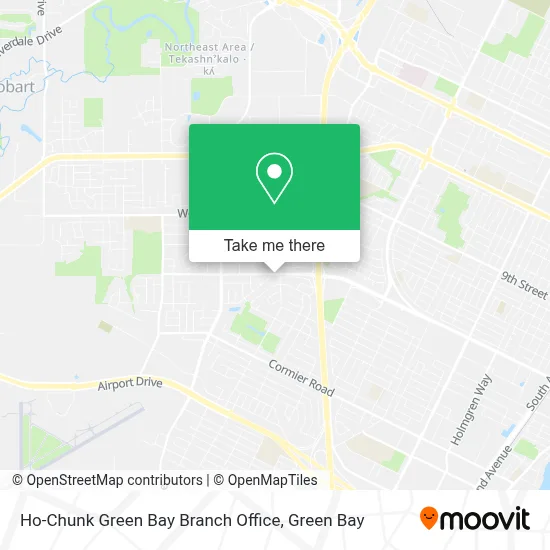 Ho-Chunk Green Bay Branch Office map