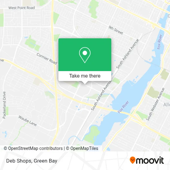 Deb Shops map