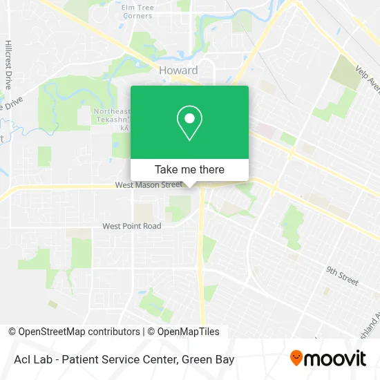 Acl Lab - Patient Service Center map
