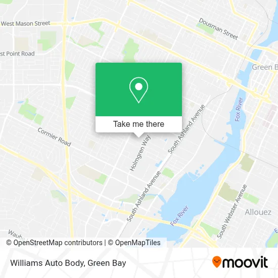 Williams Auto Body map