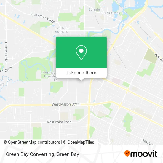 Green Bay Converting map
