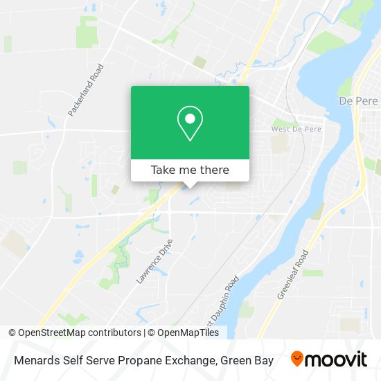Menards Self Serve Propane Exchange map