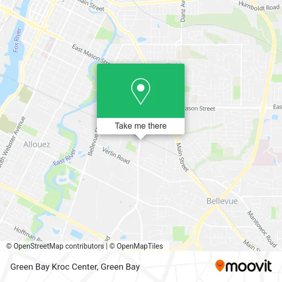 Green Bay Kroc Center map