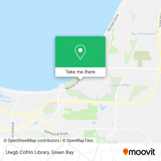 Uwgb Cofrin Library map
