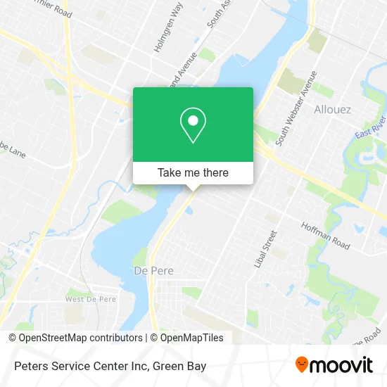 Peters Service Center Inc map