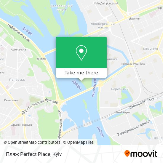 Пляж Perfect Place map