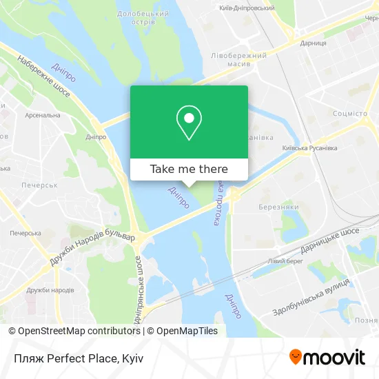 Пляж Perfect Place map