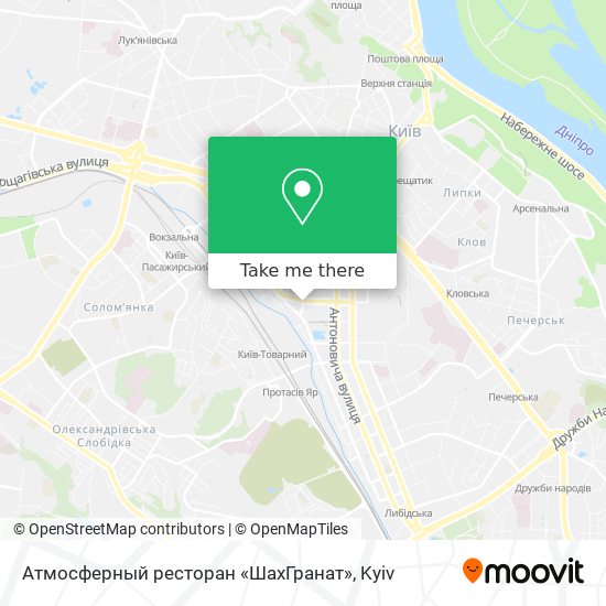 Карта Атмосферный ресторан «ШахГранат»