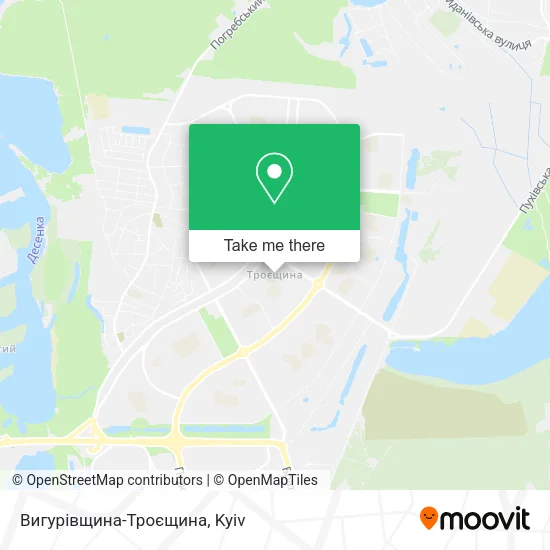 Карта Вигурівщина-Троєщина