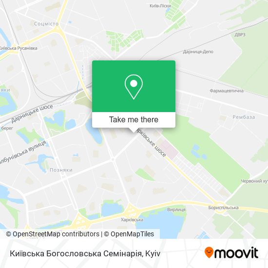 Київська Богословська Семінарія map