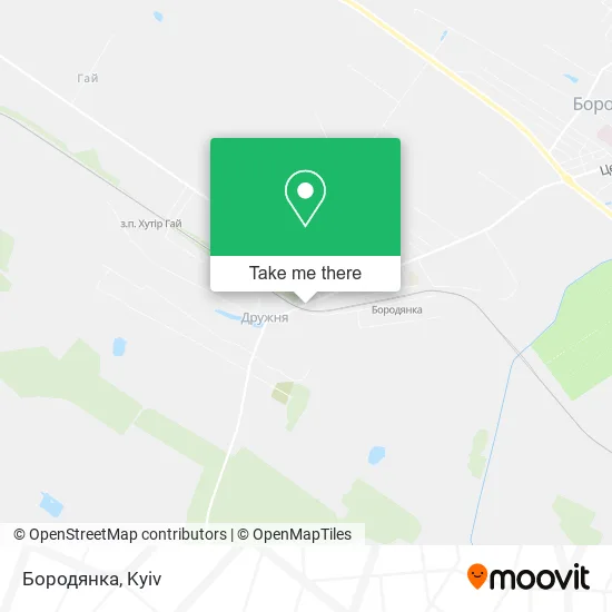 Карта Бородянка
